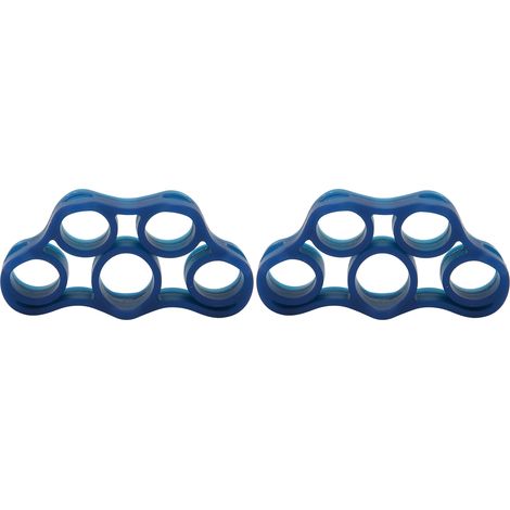 2 Pcs étire-doigts souple haute flexibilité silicone portable peau agréable pour famille personnes âgées enfants bleu foncé 11LB (1/5)