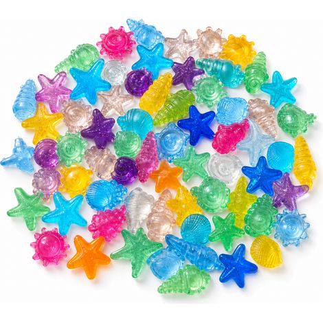 Pierres luminescentes colorées 75 g pour décor d'aquarium (1/5)