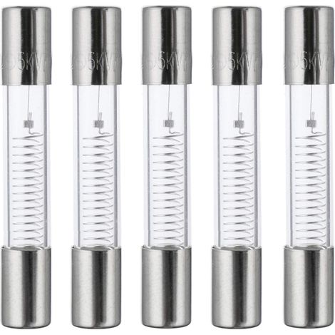 800mA 5KV 6x40mm Protective Fuses for Fast Fusing High Voltage Microwave Oven 0.24 x 1.6 Inch 0.8 Amp 5000 Volt Glass Tube Fuse (5 Pcs) (1/4)