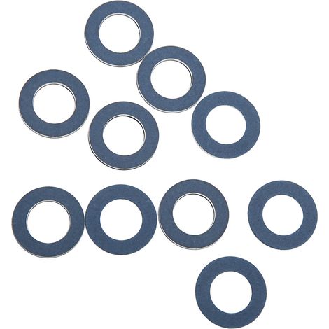 Lot de 10 rondelles de bouchon de vidange d'huile 90430‑12031 en aluminium (1/5)