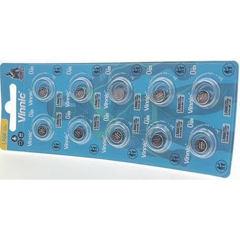 Pack de 10 piles Vinnic pour DIVERS AG4 (1/2)