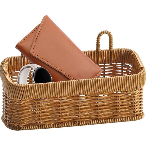 Panier de rangement mural tressé en jonc mer PP, style bohème, grand format, pour plantes, légumes (1/5)