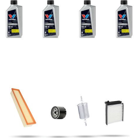 Kit tagliando 4 FILTRI e 4L OLIO compatibile con Dacia Logan 1.0 hi-flex 56kw dal 2011 (1/5)