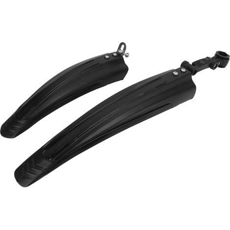 1 Satz Schutzbleche (vorne und hinten) für Mountainbike und Rennrad, verbreitert und verstärkt, schwarz (1/5)