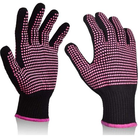 Ensemble de 2 gants résistants à la chaleur pour outils de frisage (1/5)