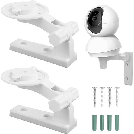 Lot de 2 supports muraux pour appareil photo Support mural compatible avec C220, E1, E1, C225, angle réglable, rotation à 180 degrés (1/5)
