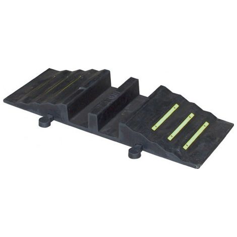 Passerelle à tuyau en caoutchouc L830xl320xH102 mm jusquà 90 mm pour 2 tuyaux PARSCH
