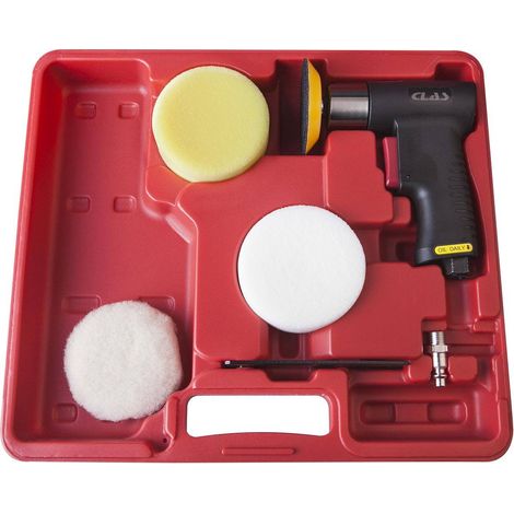 Coffret mini polisseuse revolver ø75mm pneumatique - OP 1429 - CLAS Equipements (1/3)