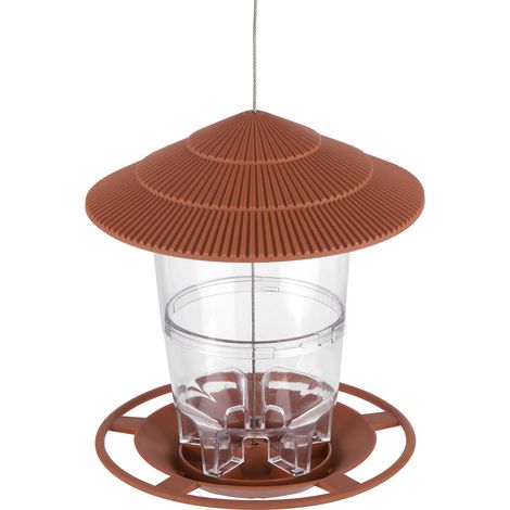 Mangeoire suspendue pliable pour oiseaux sauvages, avec cordelette, idéale pour jardin, terrasse ou patio. (1/5)