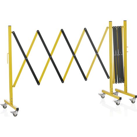 Barrière rétractable raya jaune et noir L 4000 mm H 1000 mm - Was Germany