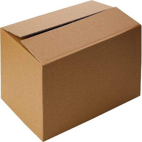 Scatola realizzata in cartone adatta per imballaggi e confezionamenti a 1 onda leggera e resistente 15 pezzi -tipo N6 - 60 x 40 x 39 cm (1/3)