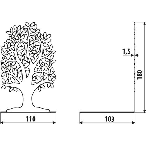 Support AD08, TREE, structure fine blanche mate (1/2)