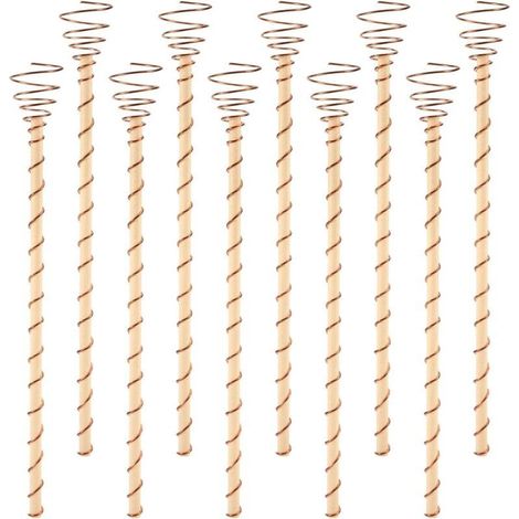 Kit de 10 supports pour plantes en fil de cuivre – Antennes électroculture pour potager et jardin, conducteurs naturels pour stimulation végétale (1/5)