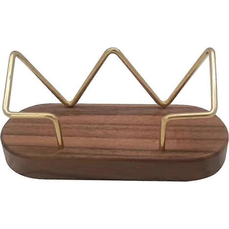 Porte-cartes de visite en bois pour bureau (1/5)
