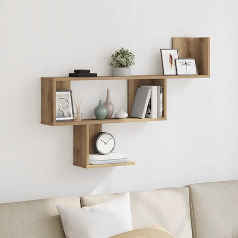 Wandregal Artisan-Eiche 100x15x70 cm Holzwerkstoff