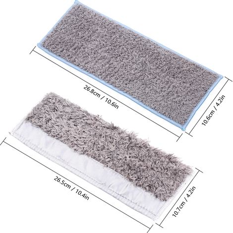 Juego de 12 almohadillas de limpieza reutilizables, compatibles con microfibra Jet M6, para suelos secos y mojados, gran capacidad. (1/4)