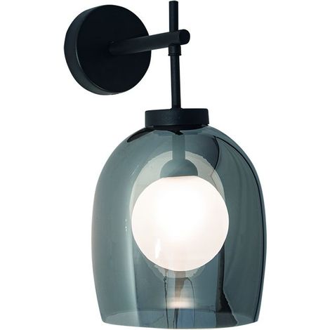 Applique Murale Intérieure Pour Ampoule LED G9 Noir Sablé ZAMBELIS 22052 FS