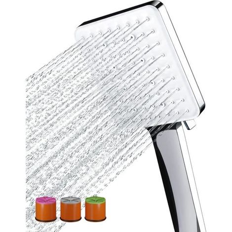 Pommeau de douche économique avec 6 jets, douchette haute pression (1/4)