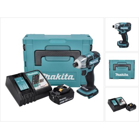 Avvitatore a impulsi a batteria Makita DTS 141 RT1J 18 V 40 Nm 1/4" brushless + 1x batteria ricaricabile 5,0 Ah + caricabatterie + Makpac
