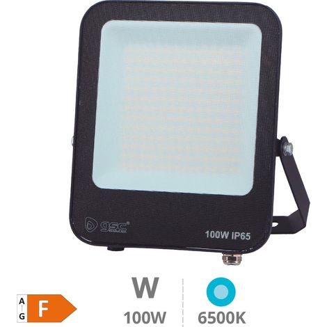 Santadi 100W 6500K IP65 Schwarzer LED-Aluminiumprojektor