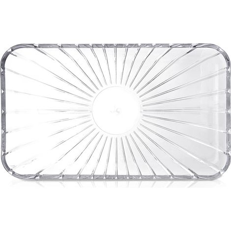 Plat rectangulaire en verre 27,5 x 16,5 cm
