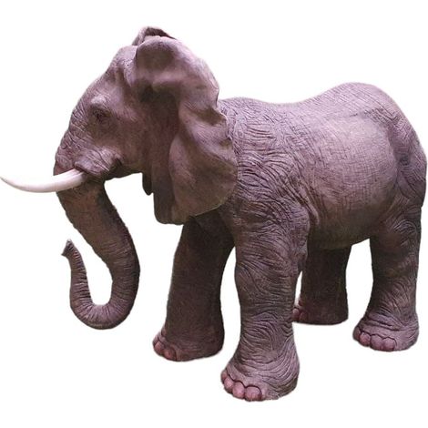 Figur Elefant Polyresin 43 x 33 x 60 cm grau Dekofigur