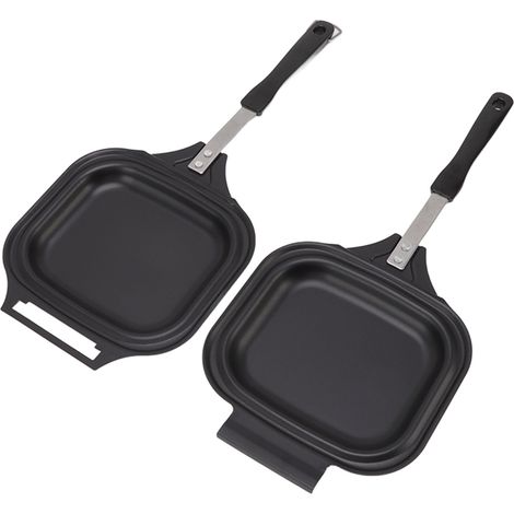 Doppelseitige gusseiserne Bratpfanne, leicht zu reinigen und gleichmäßige Hitzeverteilung, ideal für Restaurants und den Hausgebrauch. (1/5)