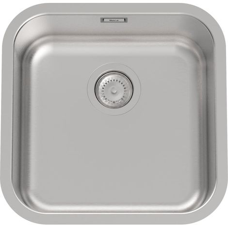 Evier inox 1 bac PORTO - ROCA Dimensions : 450x450x180 mm