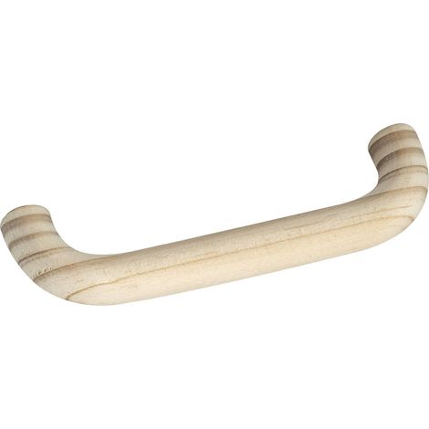 Poignée en bois Otama LA 96 mm largeur 108 mm – Poignée de meuble en épicéa brut