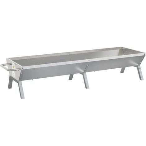 Plateau barbecue argenté en acier inoxydable 158 x 42 x 31 cm (1/5)