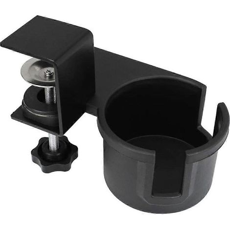 Porte-gobelet de bureau avec rangement intégré - Support de bureau fixe pour ordinateur - Porte-gobelet de bureau avec rangement intégré - FFY (1/4)