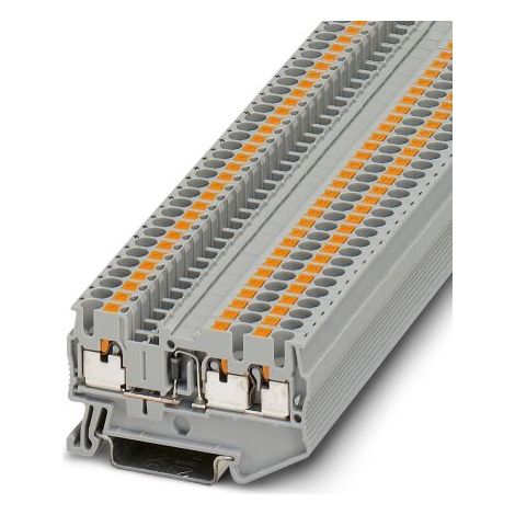 Bloc de jonction de traversée Phoenix Contact PT 2.5-TWIN-DIO/L-R, 0.14  4mm², Enfichable, Gris ( Prix pour Paquet de 5 )