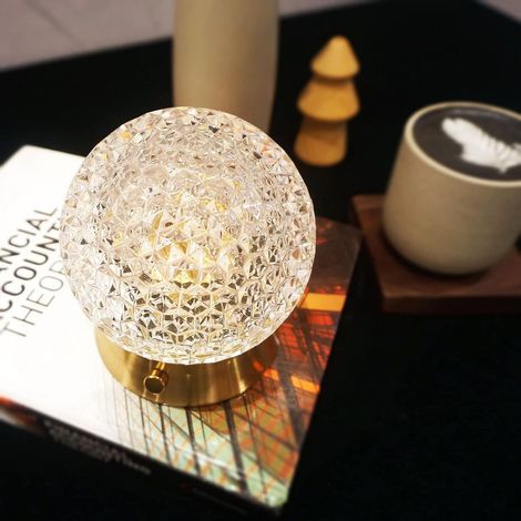 Kabellose Tischleuchte, wiederaufladbare batteriebetriebene Lampe, Innenleuchte