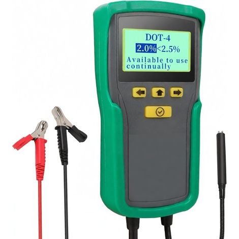 Testeur de liquide de frein automobile DY23C : outil de test précis avec affichage numérique et alarme sonore et visuelle pour le contrôle du taux d'eau du liquide de frein (1/5)
