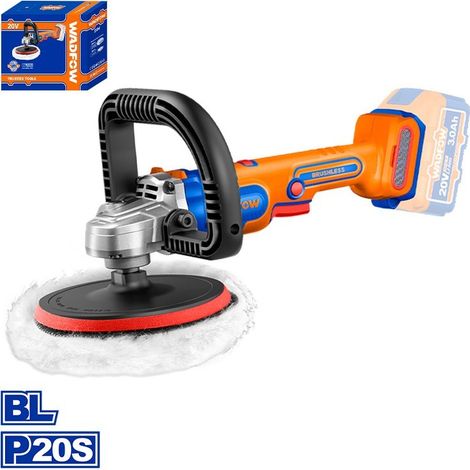 Polisseuse sans fil WADFOW 20V moteur à brosseless disque 180mm (1/5)