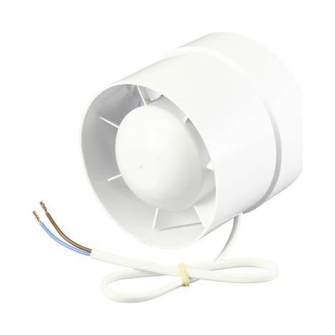 Sygonix – Ventilateur tubulaire encastrable SY5233248 – Débit d'air 130 m³/h – Ø 100 mm – Moteur à roulement à billes pour fonctionnement silencieux (1/7)