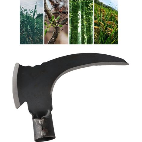 Couteau de Jardinage en Acier Manganèse Double Lame pour Désherbage et Coupe de Bois - Outil Multifonctionnel - (1/4)