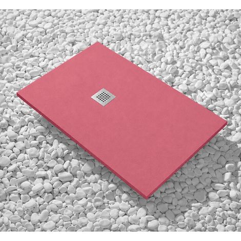 Piatto Doccia 95×135 cm Vulcano Line Slim Colore Rosa Antico Ral 3014 In Resina Sintetica e Polvere Di Marmo Con Piletta In Omaggio – FRASCIO (1/5)