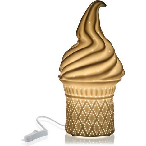 Tischleuchte versa ice cremefarben 25w Porzellan (13,7 x 27 x 13,7 cm) (1/2)