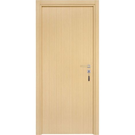Bloc-porte pose fin de chantier collection PREMIUM Miro, H.204 x l.73 cm, aspect chêne clair, réversible - Reivilo