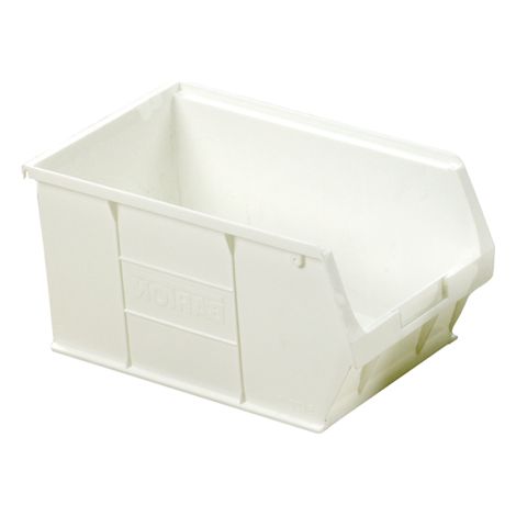 Bac de rangement RS PRO Blanc en PP, 181mm x 205mm x 350mm ( Prix pour Paquet de 10 ) (1/4)