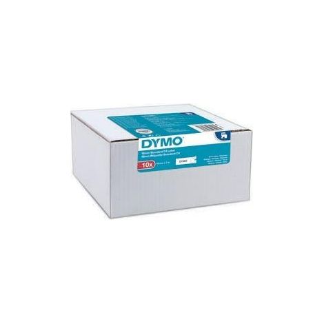 DYMO Schriftbandkassette DYMO® D1 19 mm x 7 m (B x L) weiß schwarz 10 St./Pack.