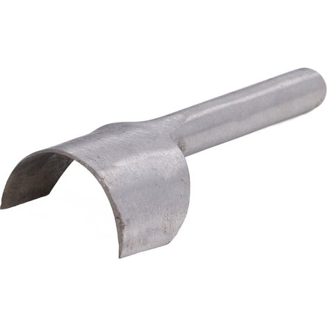 Poinçon demi-rond en acier, forme arquée, pour embouts de ceinture, idéal pour le travail du cuir et les travaux manuels (50 mm). (1/5)