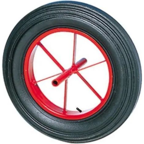 Schubkarrenrad mit geschweißter Achse, pneumatisch, Tragfähigkeit 200kg, D.400mm