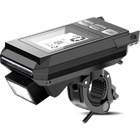 Compteur de vitesse multifonctionnel sans fil, lumière, klaxon, rechargeable USB, étanche, écran rétroéclairé (pour vélo)