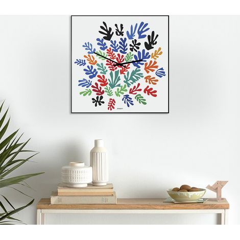 Orologio da parete design moderno colorato soggiorno ufficio Matisse