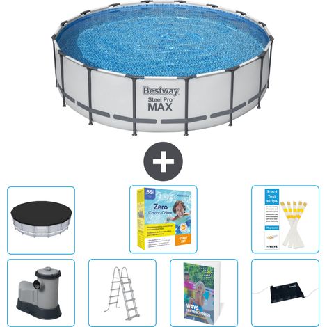 Bestway Steel Pro MAX Rund - 488x122 cm - 8-teilig S582