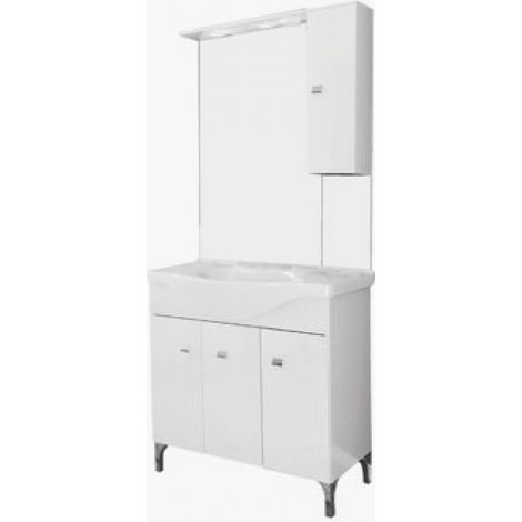 Mobile bagno 86x193x50 cm con lavabo e specchio