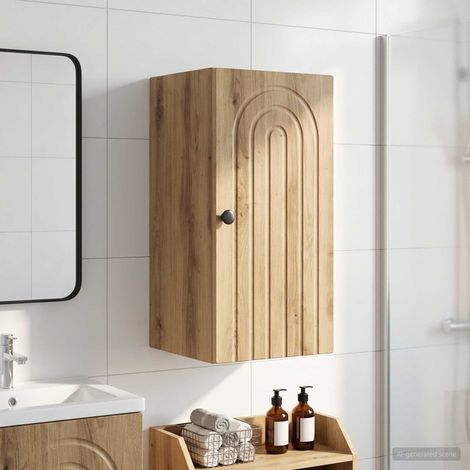 vidaXL Armario de pared para baño ALKMAAR Roble artisan (1/5)
