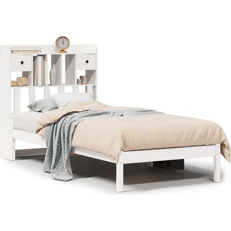 Maison Exclusive - Letto Libreria senza Materasso Bianca 90x200 cm Legno di Pino